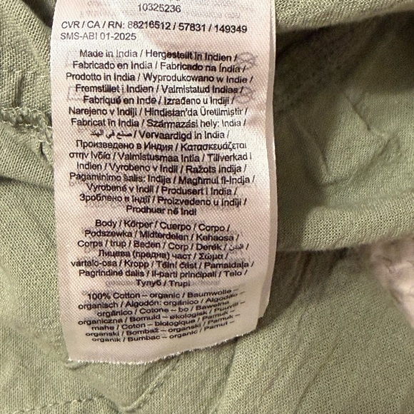 Vero Moda VMPRETTY 100% Cotton Mini Dress Hedge Green with Spaghetti Straps XL - Picture 5 of 11